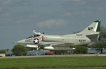 A-4 Skyhawk on runway.