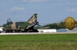 F-4 Phantom with parachute